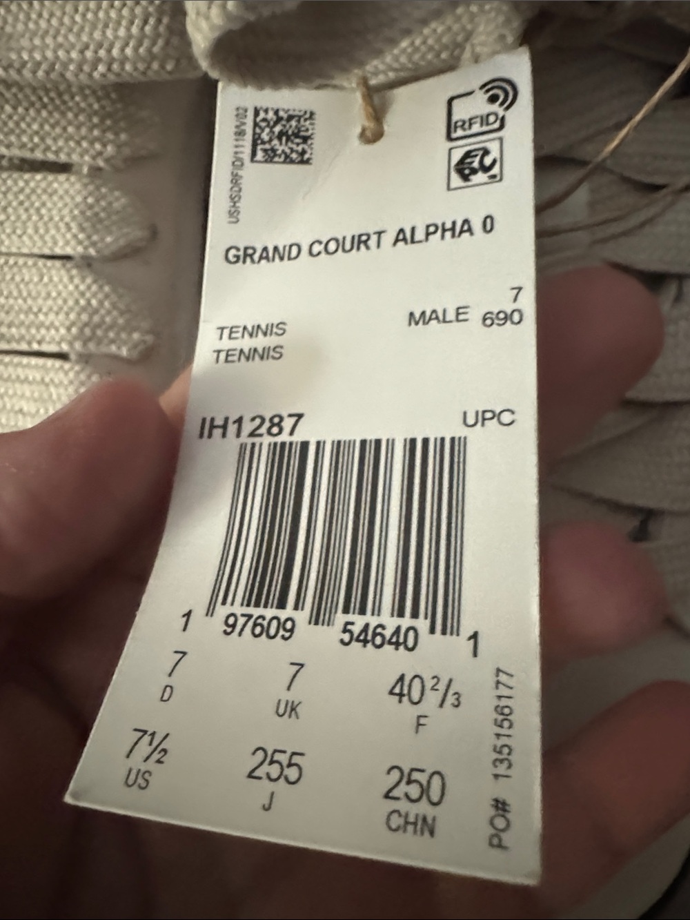 Adidas Grand Court Alpha Men’s Sneakers | Grey One / Core Black | Suede | NWT - Picture 14 of 15